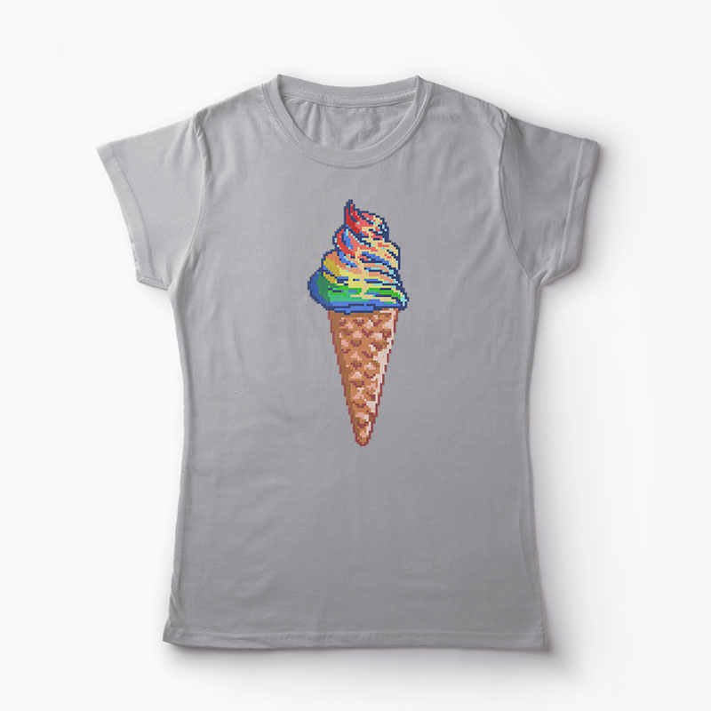 Tricou Unicorn - Crema de Unicorn - Femei-Gri