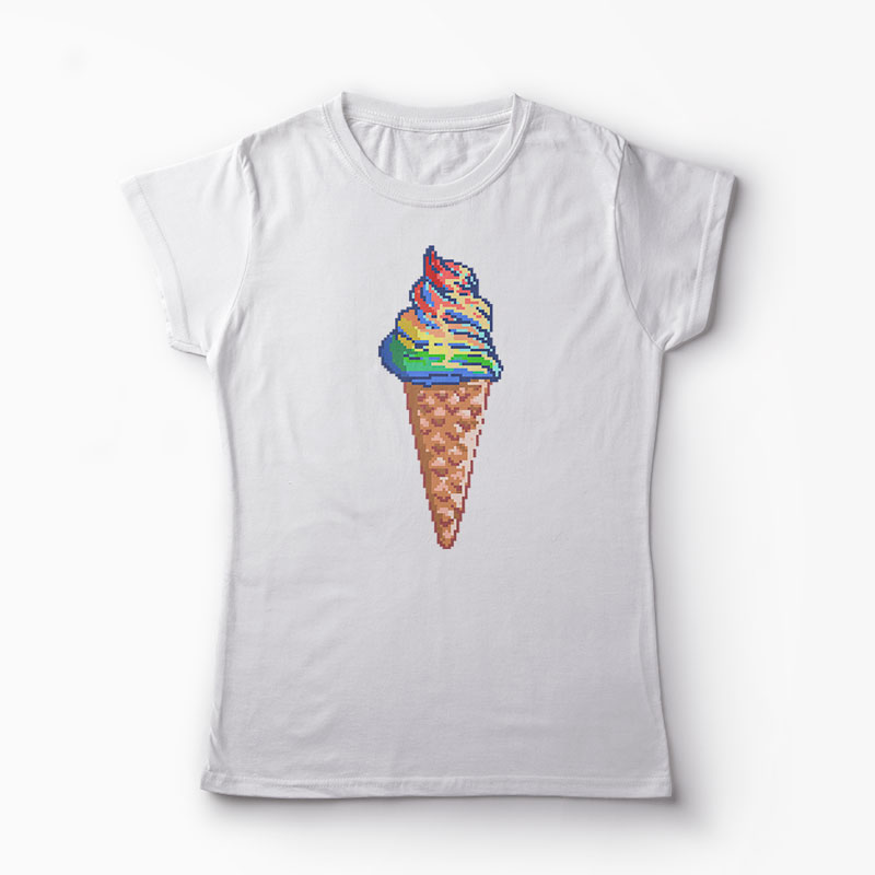 Tricou Unicorn - Crema de Unicorn - Femei-Alb
