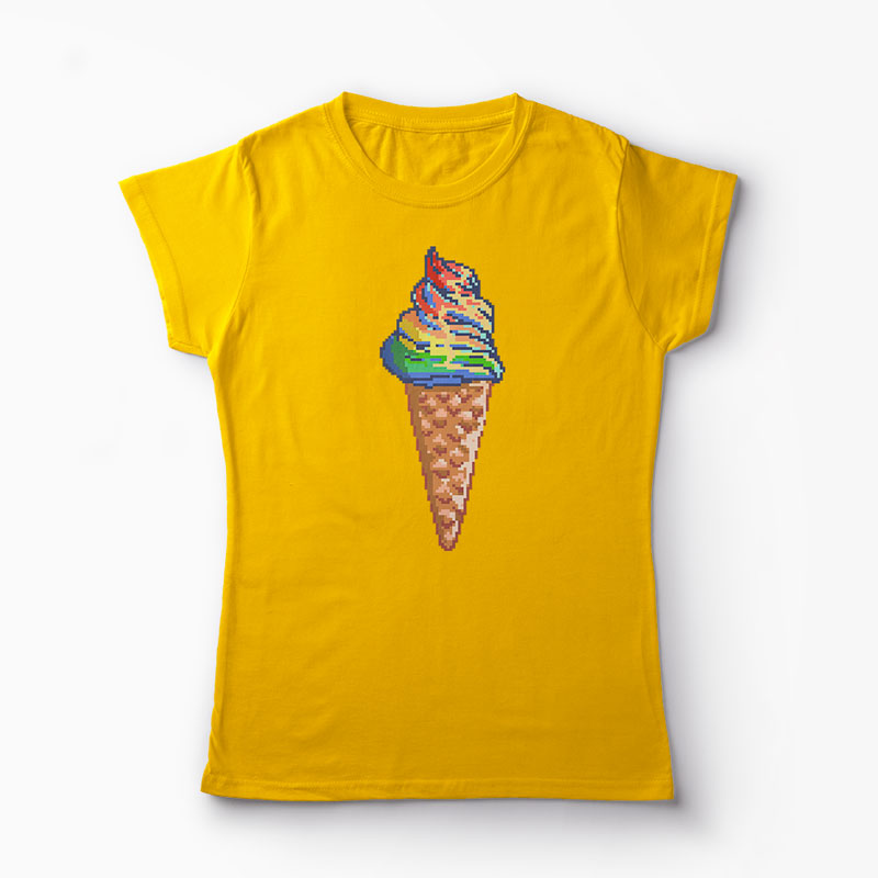 Tricou Unicorn - Crema de Unicorn - Femei-Galben