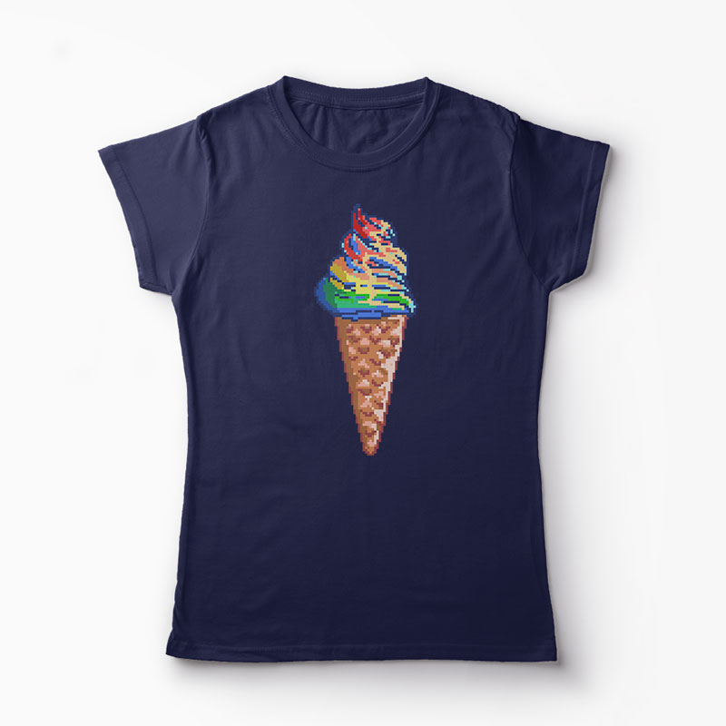 Tricou Unicorn - Crema de Unicorn - Femei-Bleumarin