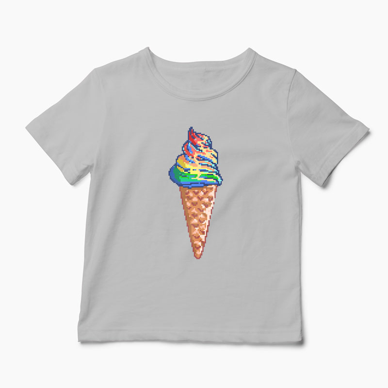 Tricou Unicorn - Crema de Unicorn - Copii-Gri