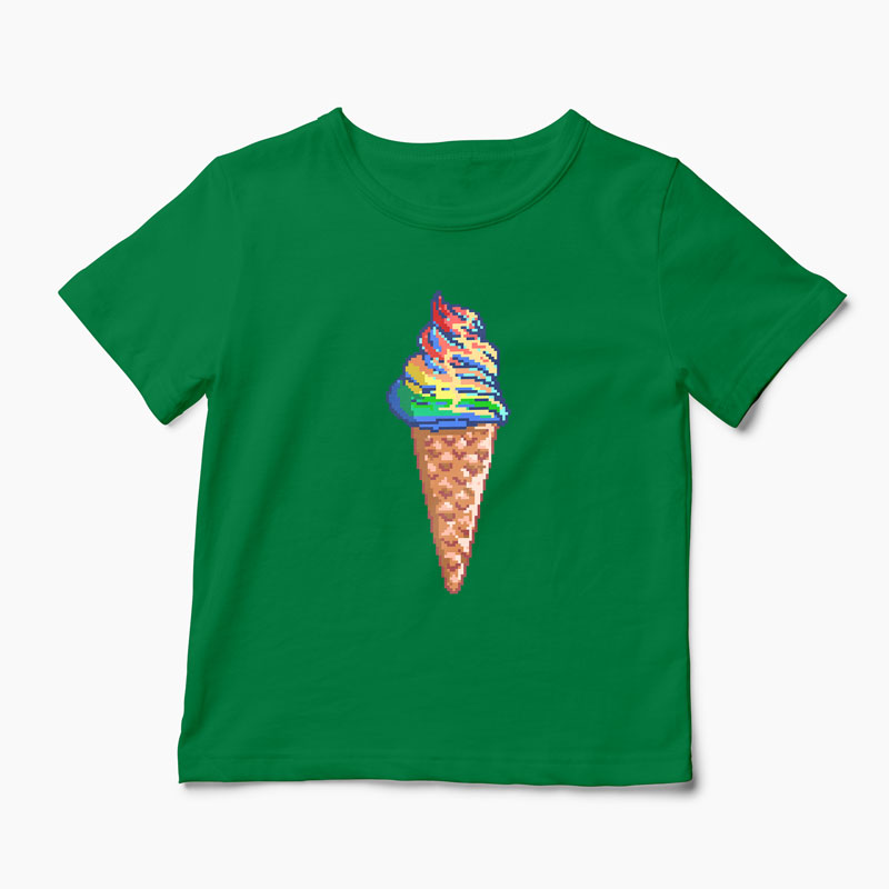 Tricou Unicorn - Crema de Unicorn - Copii-Verde