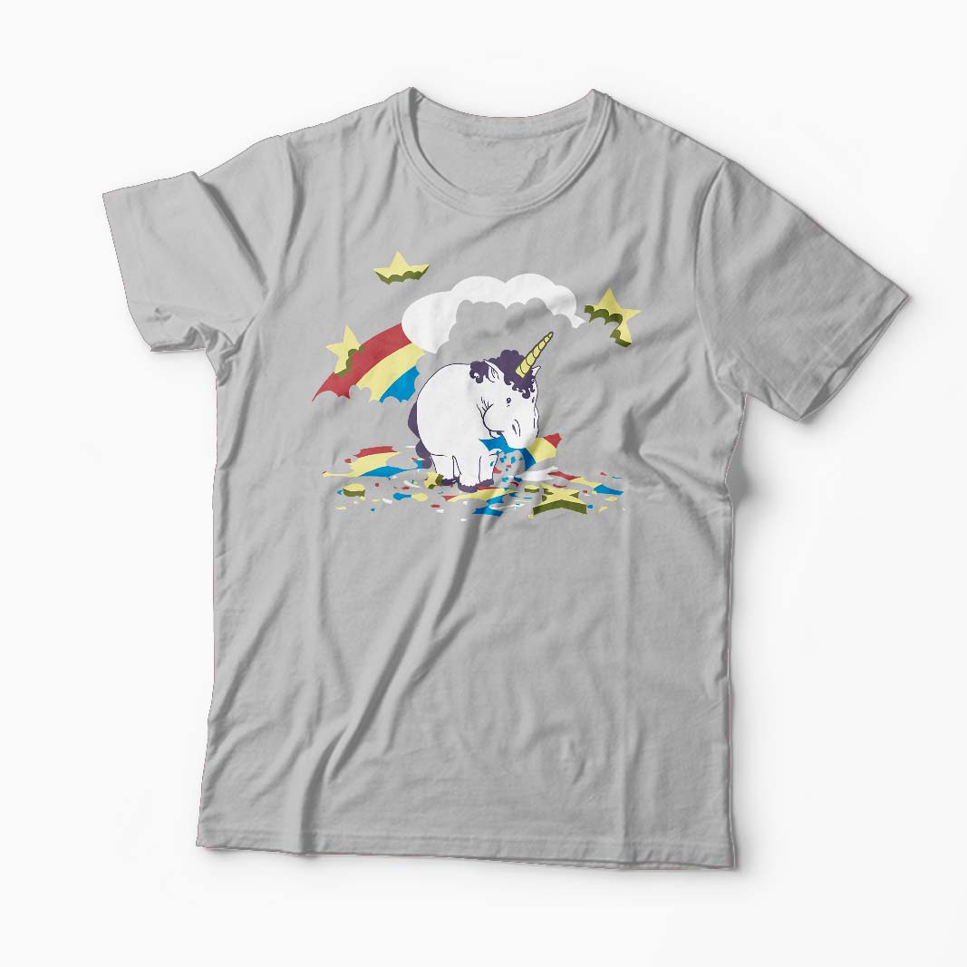 Tricou Unicorn Flămând - Bărbați-Gri
