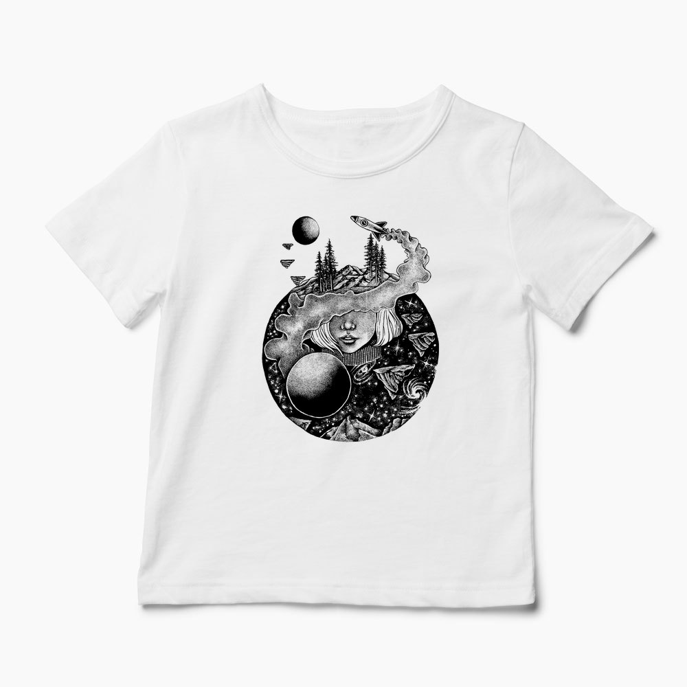 Tricou Univers Spiritualitate Visare - Copii-Alb