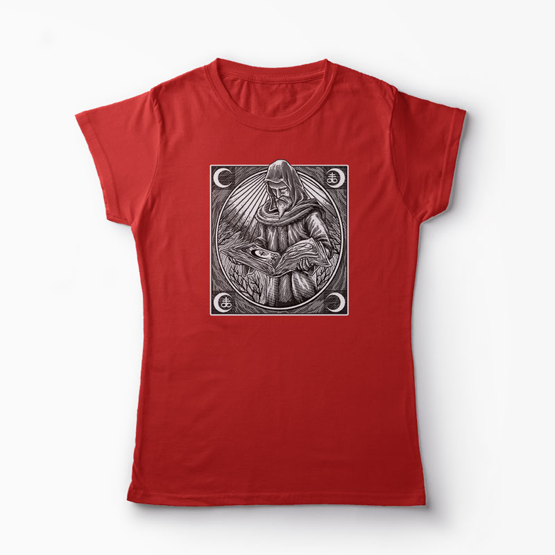 Tricou Vrăjitorul - Femei-Roșu