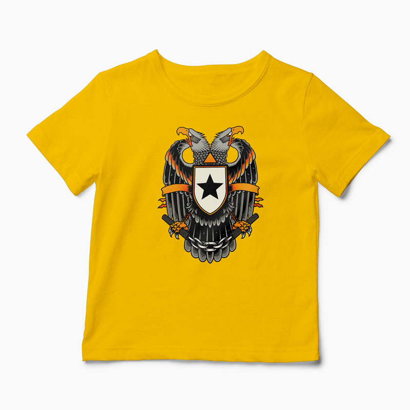 Tricou Vultur Stea - Copii-Galben