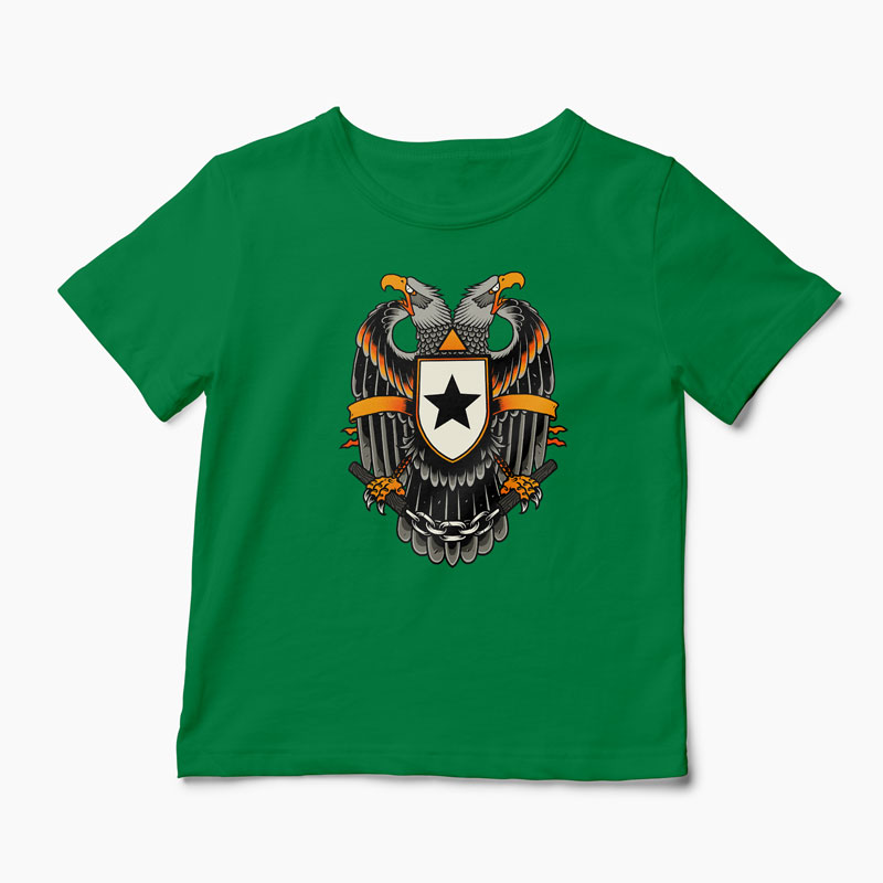 Tricou Vultur Stea - Copii-Verde