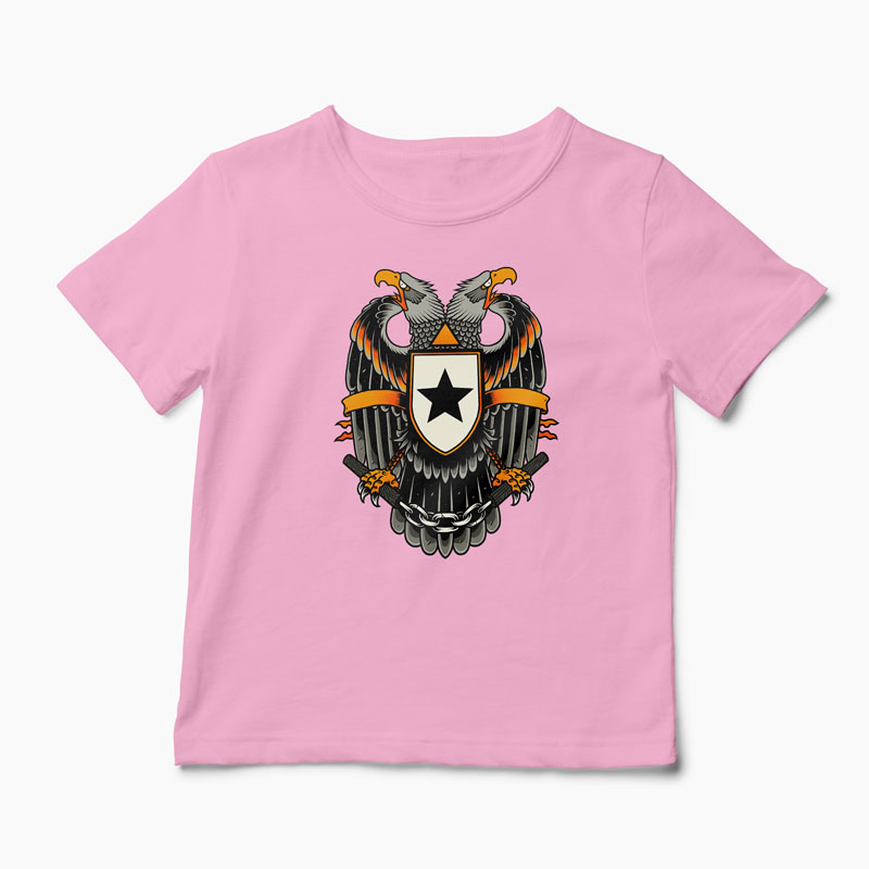 Tricou Vultur Stea - Copii-Roz