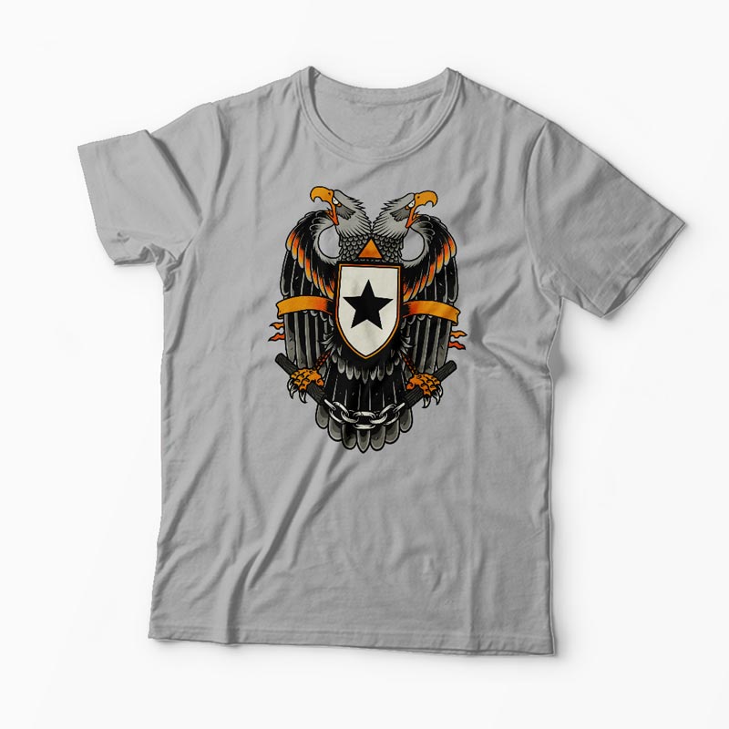 Tricou Vultur Stea - Bărbați-Gri