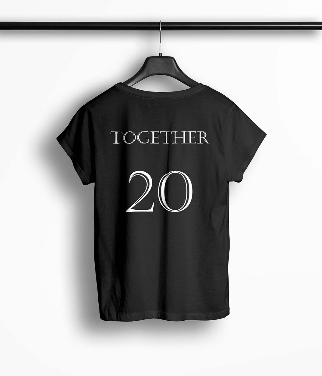Tricou Femei Personalizat Together Since - Femei-Negru